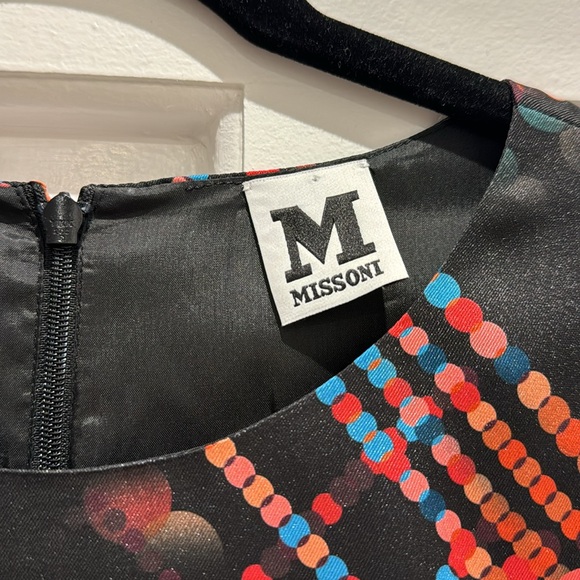 M Missoni - Short Silky Printed Shift Dress - size 46 European - Picture 3 of 5